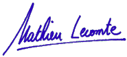 signature Mathieu Lecomte